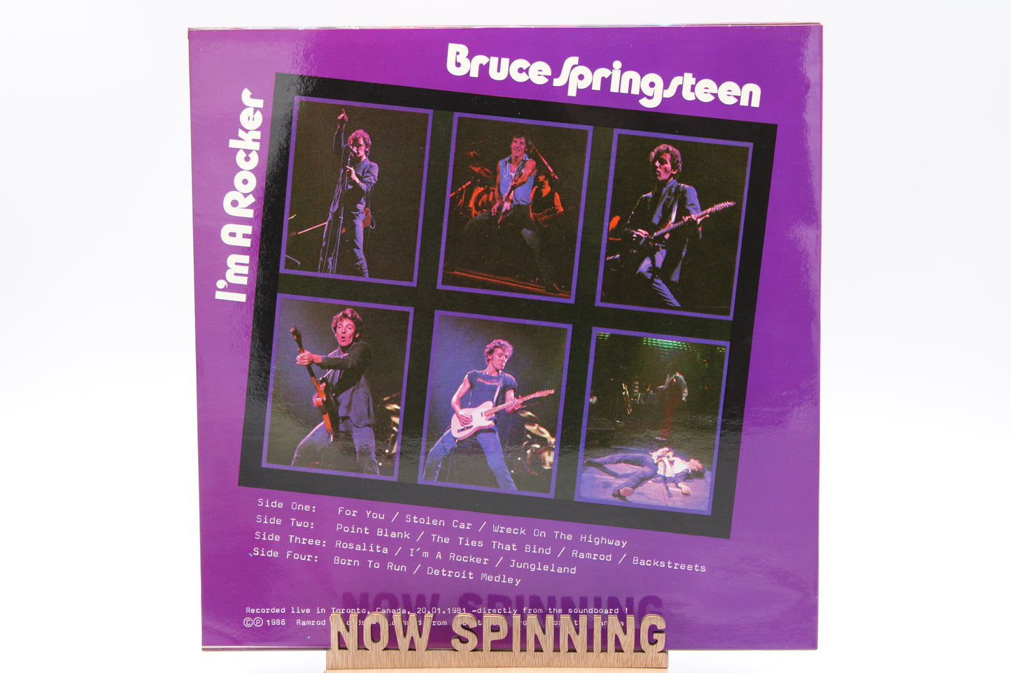 Bruce Springsteen - I'm A Rocker - Live in Toronto 1981 - Unofficial Color Vinyl BLV