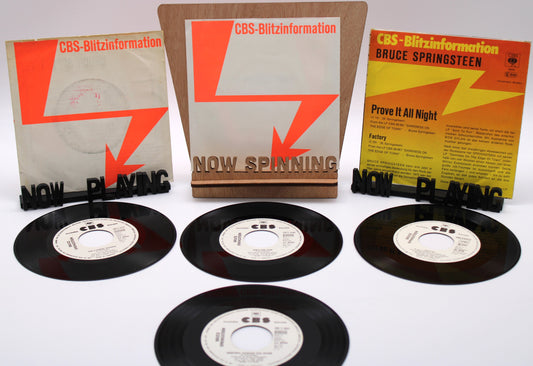 Bruce Springsteen & ESB – Rare German collection of 45s - Four “Blitzinformation" Promo records
