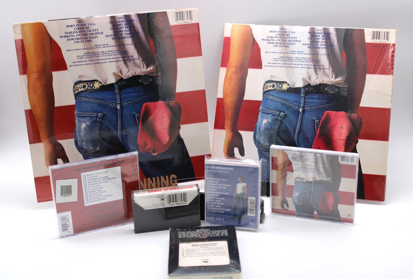 Bruce Springsteen SEALED Born In The USA - 7 Original Releases 1984 - Sealed as New - Multiple Formats Vinyl, 8 Track, Cassette, MD, CD